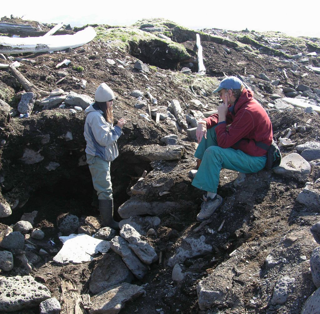 fossilized ivory dig on St. Lawrence Island