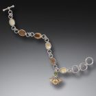 Ancient Ivory  Bee Charm Bracelet, Handmade Silver - <b>Bee Charm</b>