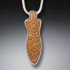 Cucuteni silver goddess pendant