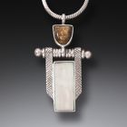 Fossilized Walrus Ivory Geisha Pendant, Handmade - <b>Geisha</b>