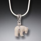 Ancient Ivory Polar Bear Pendant