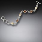 Fossilized Walrus Ivory Bracelet with toggle