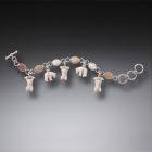 Mammoth Ivory Polar Bear Bracelet, Handmade Silver - <b>Bears</b>