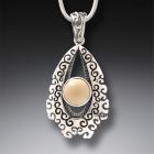 Fossilized Walrus Ivory Cloud Pendant - <b>Cumulus Cloud</b>