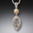 Zealandia art nouveau pendant