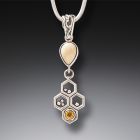 Zealandia honecomb necklace bee jewelry