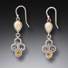 Zealandia bee jewelry bee earrings honeycomb