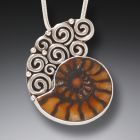 Moroccan ammonite pendant