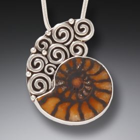 Moroccan ammonite pendant
